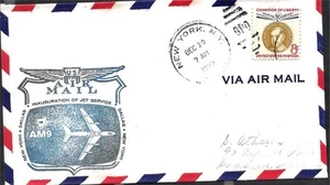 First Jet Airmail Flight New York - Dallas 20 Dec 1959 AAMC#J376 - Picture 1 of 1