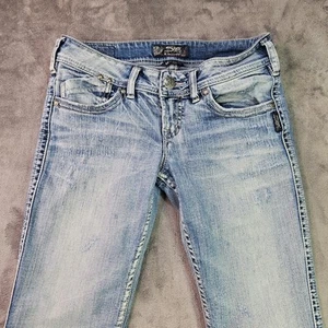 Jeans plateados para mujer estilo McKenzie lavado claro 28x32 - Imagen 1 de 10