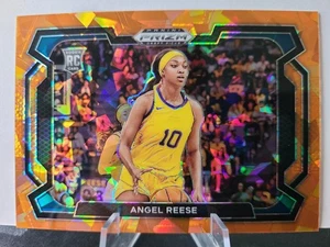 2024 Panini Draft Picks Angel Reese #38 RC Orange Cracked Ice Prizm Variation - Picture 1 of 2