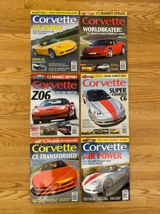 Lot of 6 Corvette Magazine 2004 Nov 2005 Oct Dec 2006 Oct 2007 Jan March Vette - Picture 1 of 10