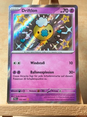 Pokémon Driftlon Shiny Full Art Paldeas Schicksale PAF 155/091 Near Mint Deutsch - Bild 1 von 2