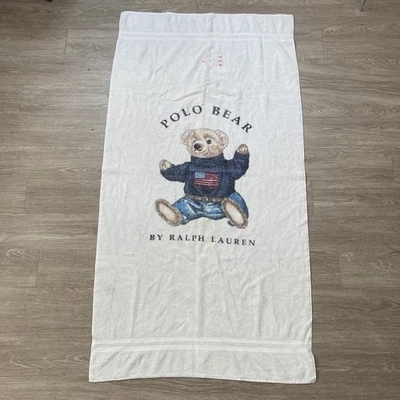 Toalla Polo Años 90 00 Y2k Oso Ralph Lauren PRL Playa Piscina Toalla de Baño Foto 1 de 4