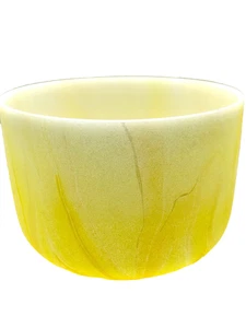 Meinl Sonic Energy 10 inch Yellow Marble Crystal Singing Bowl E4 Solar Plexus - Picture 1 of 2