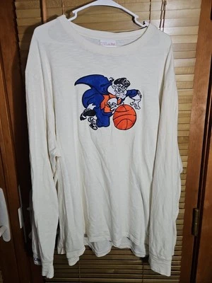 Mitchell & Ness New York Knicks Hardwood Classics LS Embroidered Tee T Shirt  - Image 1 of 4