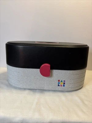 Vintage Black & Gray Empty Caboodle Plastic Make-up Case - Image 1 of 4