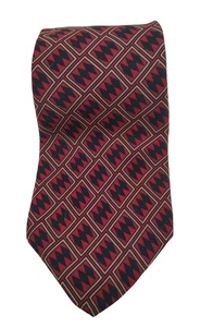 Frank Sinatra Presidential Collection Men's Necktie 100% Imported Silk Red/Black - Picture 1 of 4