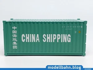 Contenedor Mintgrüner 20 pies "CHINA SHIPPING" en 1:87 (H0) - Imagen 1 de 5