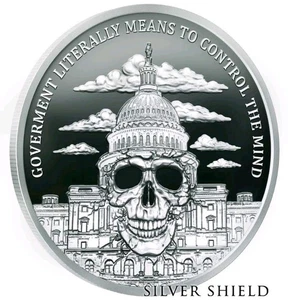 2023 1OZ Government Mind Control V2 Proof - Silver Shield  - "ONLY 500 MINTED" - Picture 1 of 3