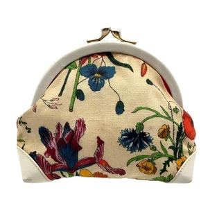 Gucci Floral Vintage Retro Kiss-lock Clutch Coin Small Pouch Purse Rare - Picture 1 of 16