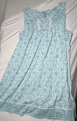 Croft и Barrow пижамы ночная рубашка 1 X женщин плюс без рукавов  - Изображение 1 из 4