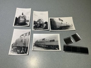 5  Photo & NEGATIVE 1960’s Burlington Nebraska Zephyr Train Locomotive Rail Road - Picture 1 of 13