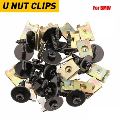 Para BMW Debajo del Motor Protector Cuerpo Salpicaduras Parachoques Sujetador Pernos Protector Tuerca en U Clips Foto 1 de 4