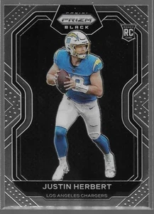 2020 Panini Chronicles #PB-3 Justin Herbert Prizm Black - Picture 1 of 2