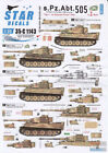 SRD35C1143 1:35 Star Decals - s.Pz.Abt.505 Part 1: Tiger I on the Eastern Front