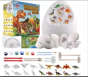 Dig Up Dino Fossil Egg Contains for Kids 4+ Christmas gift Dinosaur Eggs Toys - Picture 1 of 4