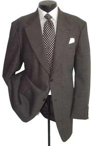 ]] Canali Gray Taupe Textured 2Button Wool Jacket, Coat 44L - Picture 1 of 9