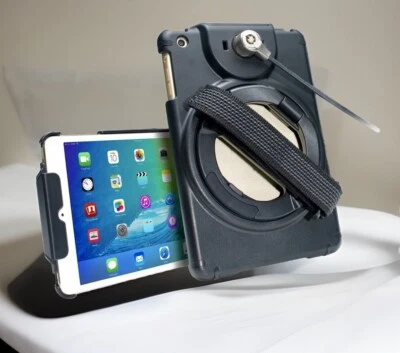 iPad Mini 1st 2nd 3rd 4th Generation Anti-Theft Case w/Grip Stand 8.25”L x5.5”W - Image 1 of 4