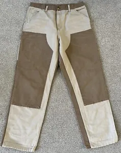 Carhartt Carpenter Double Knee Pant. Two Tone WIP. W33 L32. Hamilton Brown - Picture 1 of 9