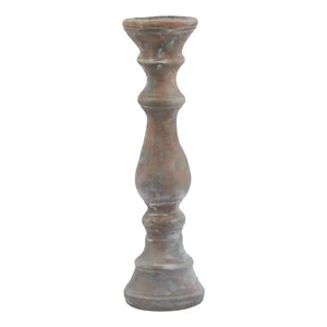 Siena Large Brown Column Candle Holder Brown Ceramic Gifts & Accessories - Picture 1 of 3