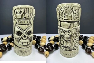 Halloween Hawaiian Cocktail Tiki Mug, Hunted House, NetherWorld,RIP, Ghost,Skull - Picture 1 of 21