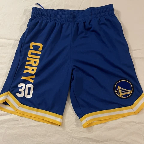 Mens NBA Steph Curry #30 Golden State Warriors Basketball Shorts size Large Cover