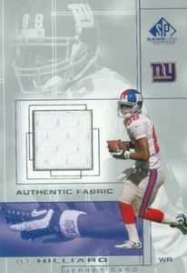 Ike Hilliard jersey relic football card (New York Giants) 2001 Upper Deck #IH - Picture 1 of 1