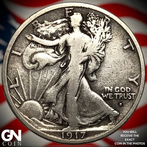 1917 S Obverse Walking Liberty Half Dollar M4008 - Picture 1 of 2