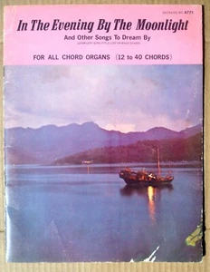 Am Abend bei Mondschein für Akkordorgel Vintage 1973 Notenbuch 30 Lieder - Bild 1 von 4