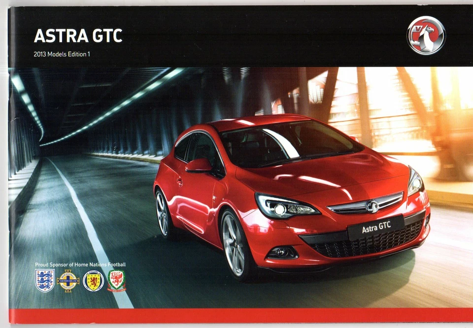 Vauxhall Astra GTC 2012-2013 UK Market Sales Brochure Sport SRi BiTurbo - Image 1 of 1