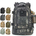 60L Military Tactical Backpack Army Rucksack 3P Outdoor Travel Hiking