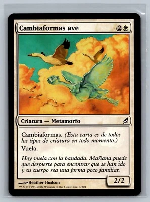 Magic The Gathering SPANISH Lorwyn Avian Changeling #4/301 MTG TCG CCG - Image 1 of 2