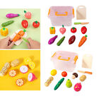 11 Pieces Vegetable And Fruit Toy for Cutting Wooden Toys Food Fruit Game with