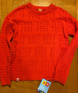 LEGO x Target Exclusive Youth Red Block Sweater Size Large NWT - Picture 1 of 4