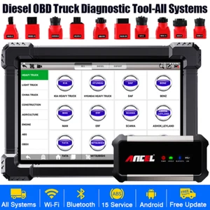 Herramienta de diagnóstico diésel para camión de alta resistencia 24 V DPF Regen OBD2 escáner sistema completo - Imagen 1 de 16