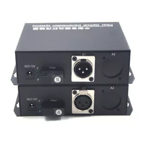 XLR Balanced over Audio Fiber optic Media Converter-XLR Transmitter and Receiver - Picture 1 of 30
