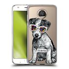 Official P.D. Moreno Black And White Dogs Soft Gel Case For Motorola Phones