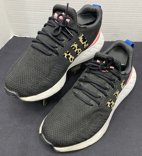 Adidas Swift Run 22 Ragazze Taglia 6 Nero Rosa Scarpe da Corsa Sportive Sneakers B34