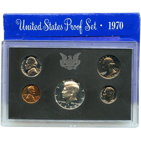1970-S Proof Set United States US Mint Original Government Packaging Box Cover