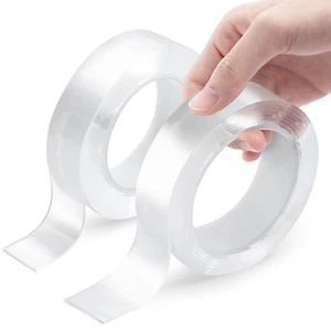Double Sided Tape Heavy Duty 1.18 Inch X 240 Inch(20Ft), Nano Double Sided Adhes - Picture 1 of 8
