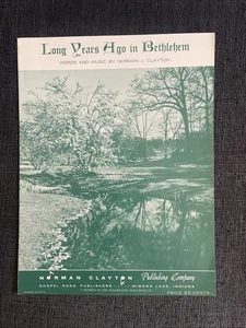 Noten: Vor langen Jahren in Bethlehem von Norman J. Clayton (Gospel) 1964 - Bild 1 von 4