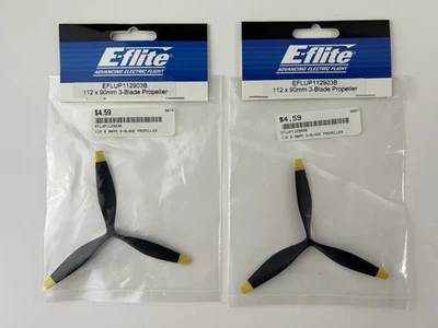 2 ParkZone 112 x 90mm 3-Blade Propeller EFLUP112903B Replacement Airplane Parts - Image 1 of 4