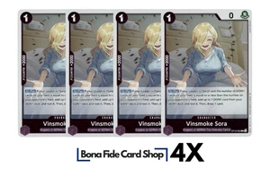 4x Vinsmoke Sora OP12-062 One Piece Legacy Of The Master TCG Playset 4x - Foto 1 di 2