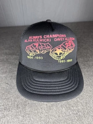 Gorra de colección NASCAR Snap Back Always Champions Alan Kulwicki Davey Allison 90 Foto 1 de 4