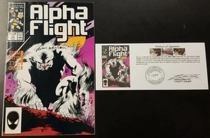 Alpha Flight (1983) #45 SIGNIERT Kevin Nowlan notariell beglaubigt mit Zeuge der Unterschrift - Bild 1 von 5
