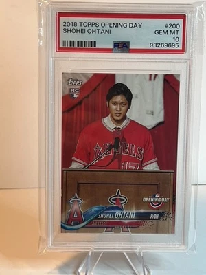2018 Topps Opening Day SHOHEI OHTANI #200 rookie card RC PSA 10 - Image 1 of 2
