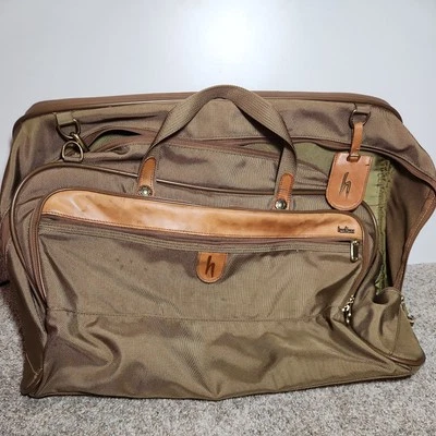 Vintage Hartmann Green Ballistic Nylon Leather Carry On Bag - Image 1 of 4