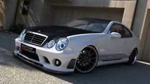 Diffusore Anteriore Maxton Design Nero Lucido Abs Per Mercedes Clk W208 - Foto 1 di 4
