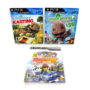 LittleBigPlanet 2 Special Edition Karting & ModNation Racers Playstation 3 Lot - Picture 1 of 3