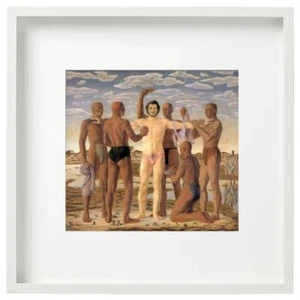 Great gay artist JAr-d French: Wall Picture Framed,   20 1/2 x 20 1/2 inches - Picture 1 of 1