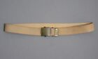WWII Era Belt - Solid Brass Buckle with Web Belt - Waist Size to 30" 